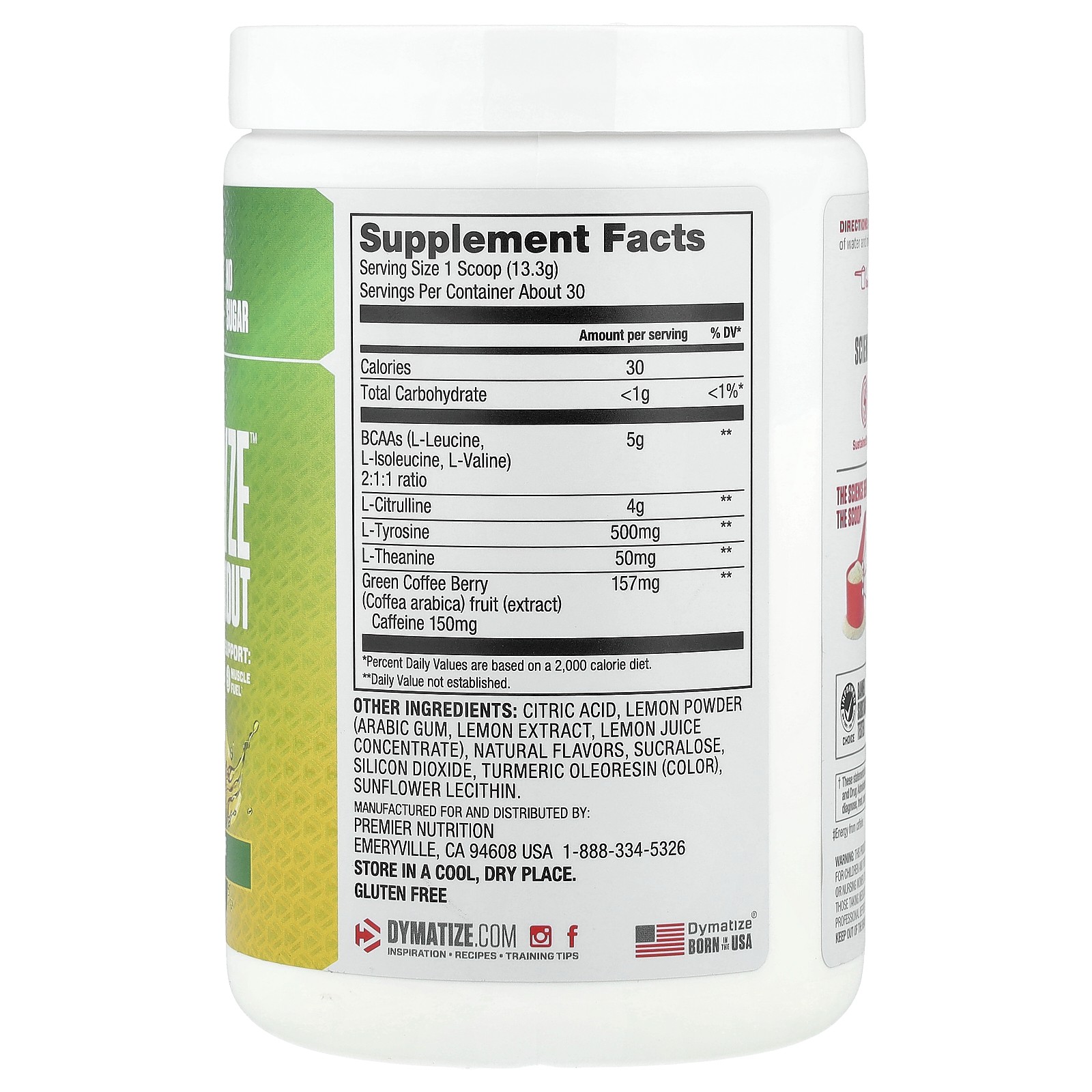 Energyze™ Pre-Workout, Lemon Lime, 14.1 oz (400 g)