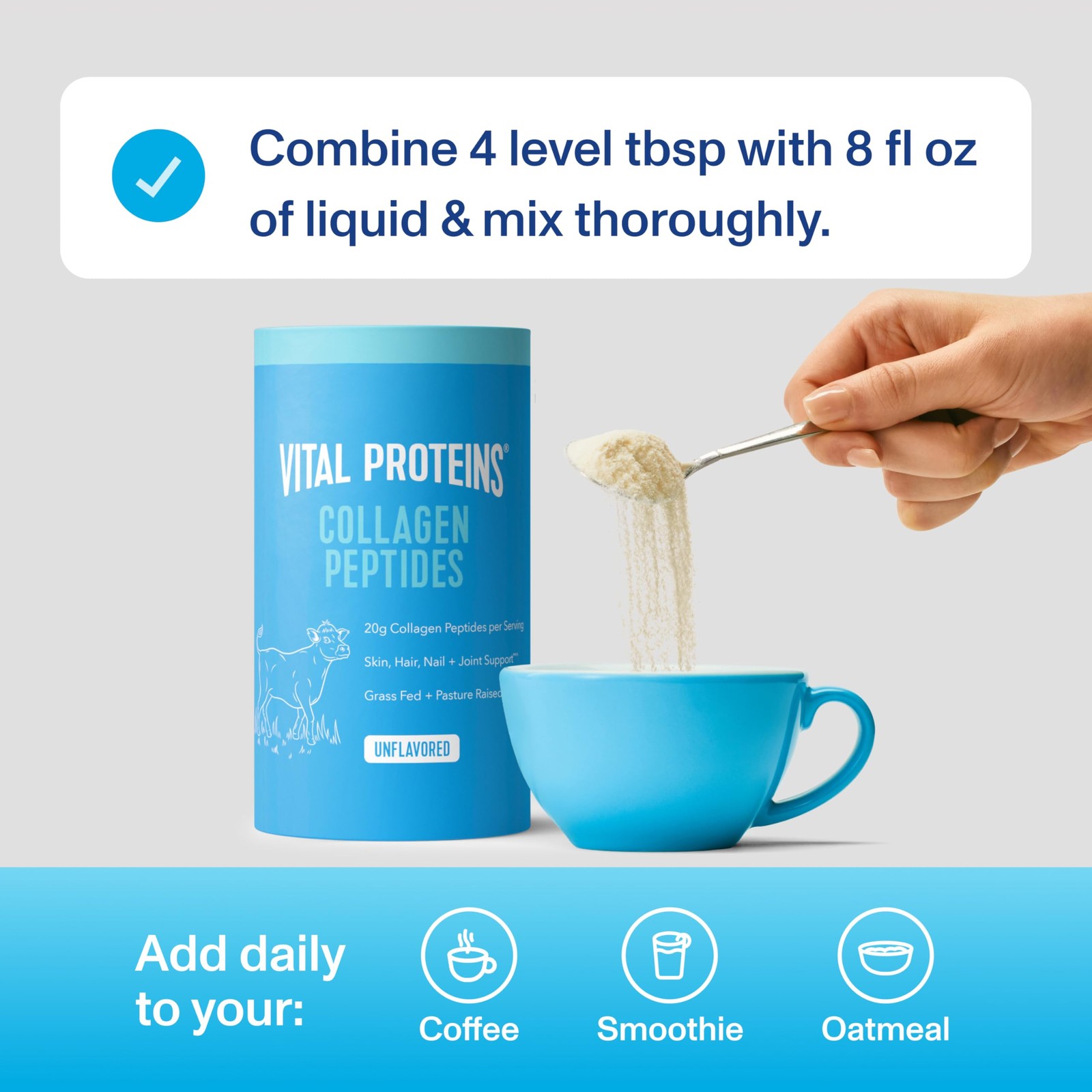 Vital Proteins Collagen Peptides Powder – Supports 13 Servings (Pack of 1)
