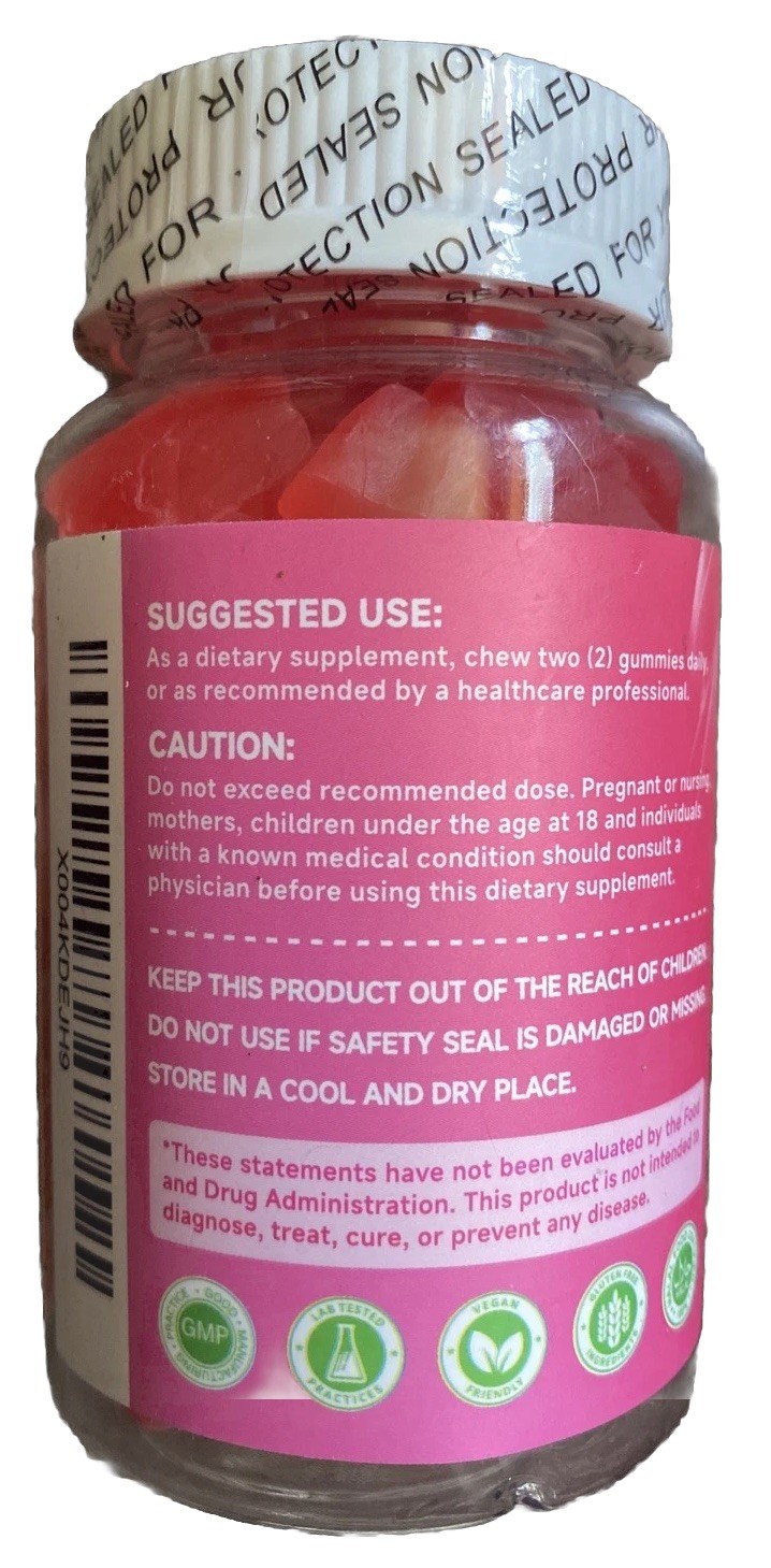 MEENCCD HMB L-Leucine Gummies 2000mg HMB Leucine Amino Acid 60 Rasberry Gummies