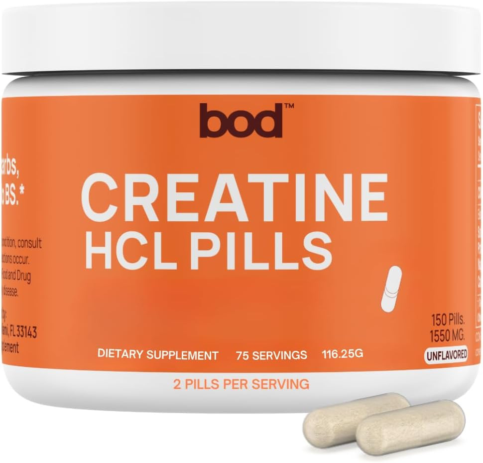Creatine HCL Capsules – 150 Pills | Creatine Hydrochloride Supplement for Men &