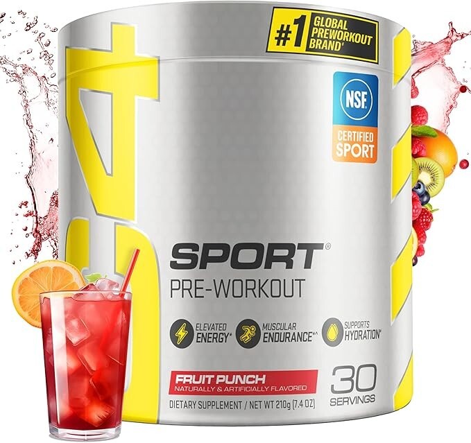 2 Cellucor C4 Sport Pre Workout Powder Fruit Punch 30 Servings BEST BY 4/2026