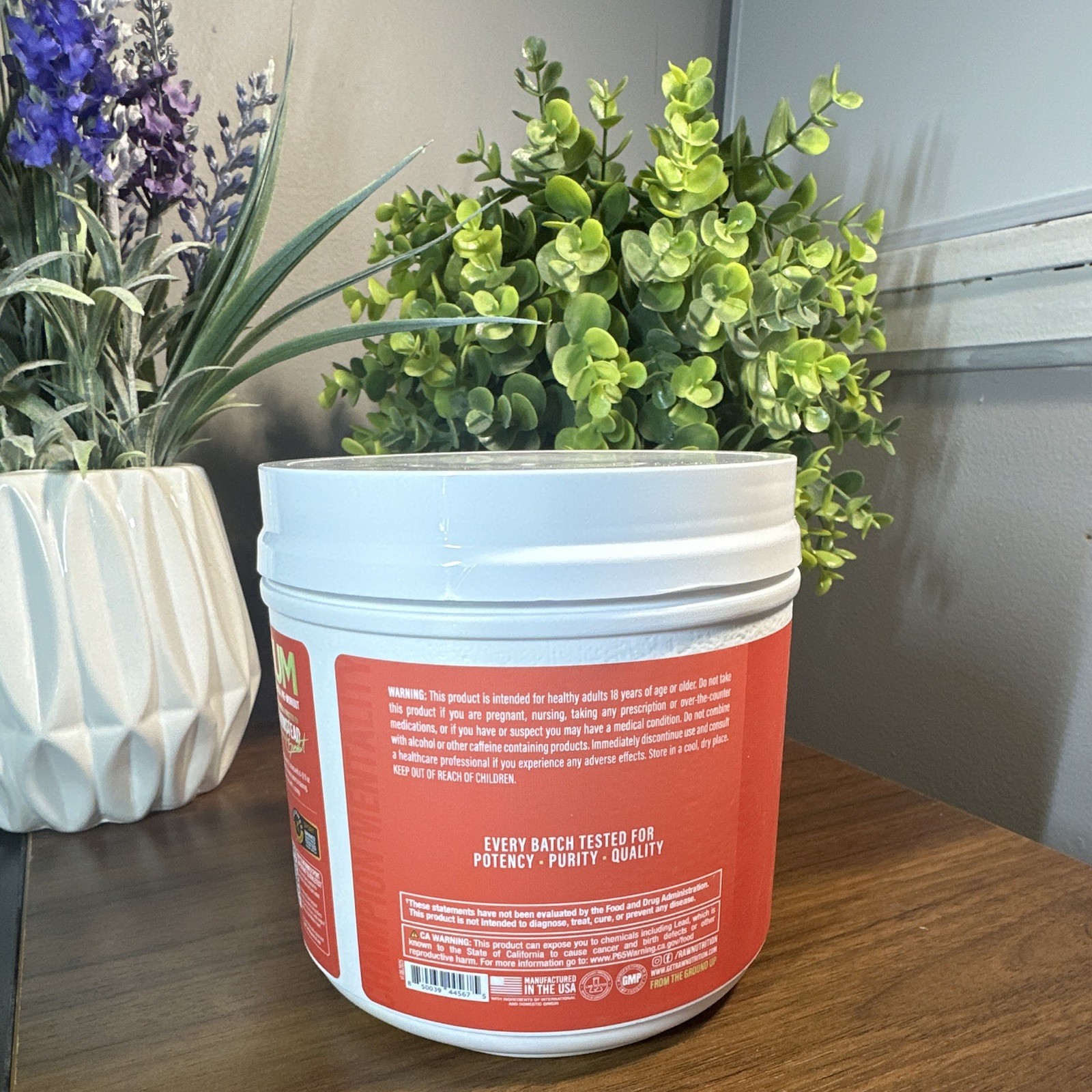 BUM Essential Raw Pre-Workout Powder, Sour Watermelon Flavor
