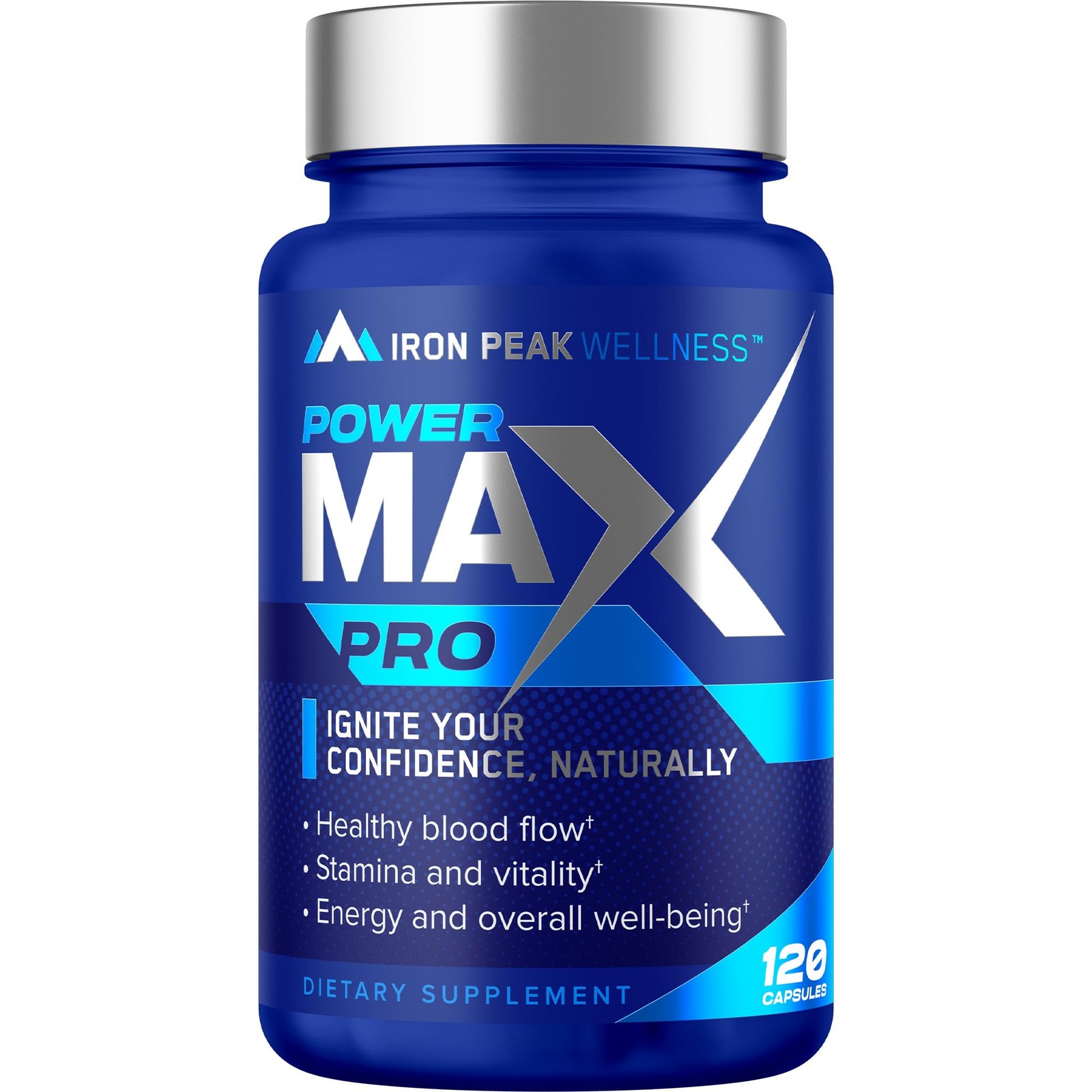 Testosterone Booster Pills for Men – Male 120 Count (Pack of 1), Blue