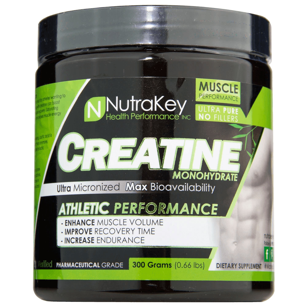 NutraKey Creatine Monohydrate Powder – Boost Energy, Strength & Recovery Support