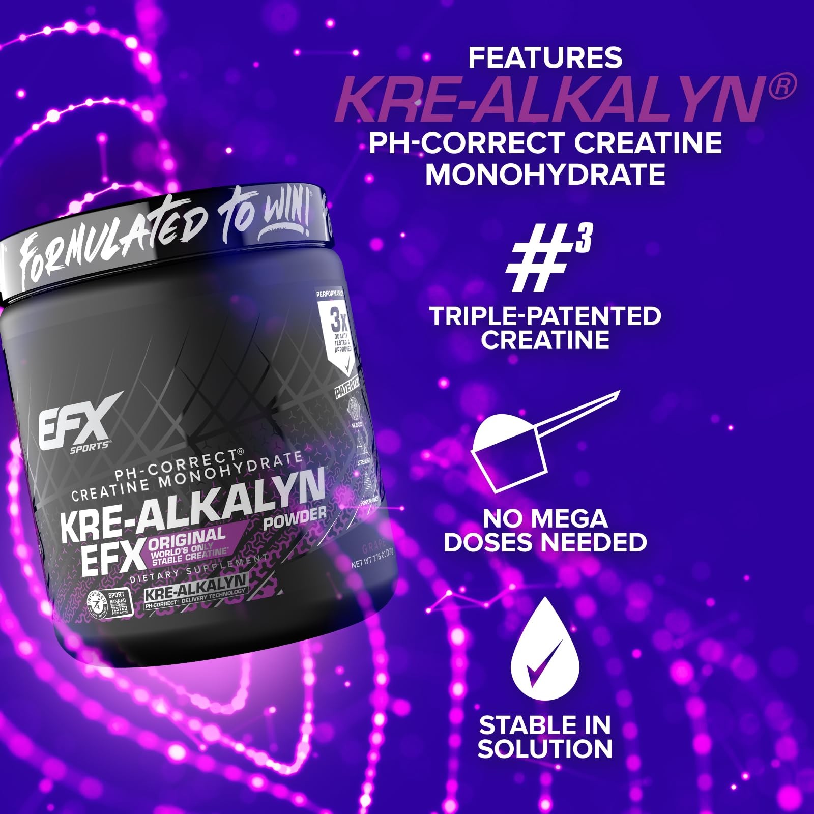 Kre-Alkalyn EFX Powder | pH Correct Creatine Monohydrate Powder Supplement | …