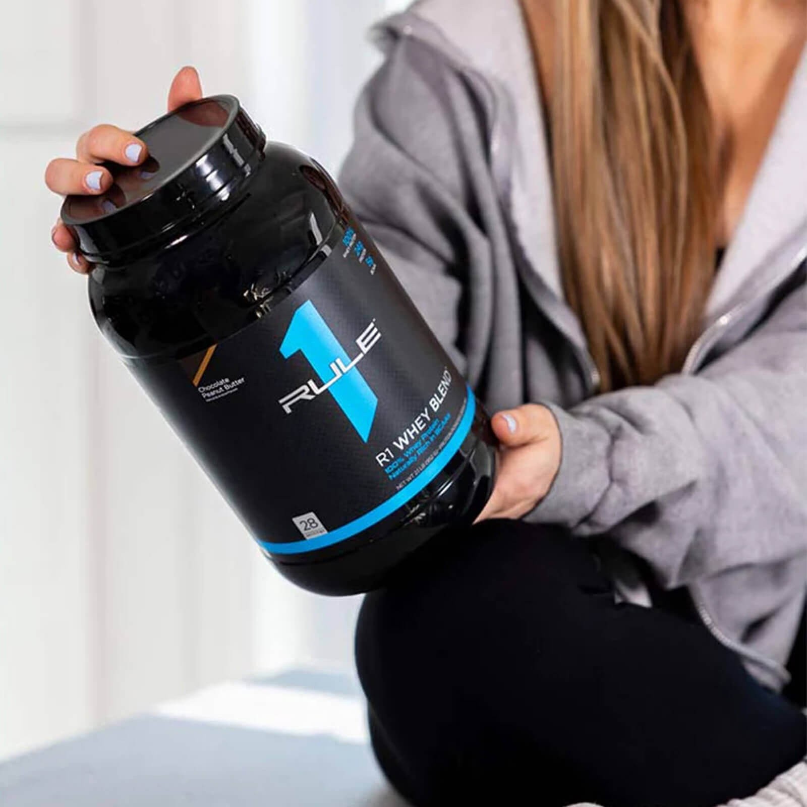 RULE 1 Whey Blend 14 serv Vanilla Ice Cream 100% Whey Protein Blend 1.02lb