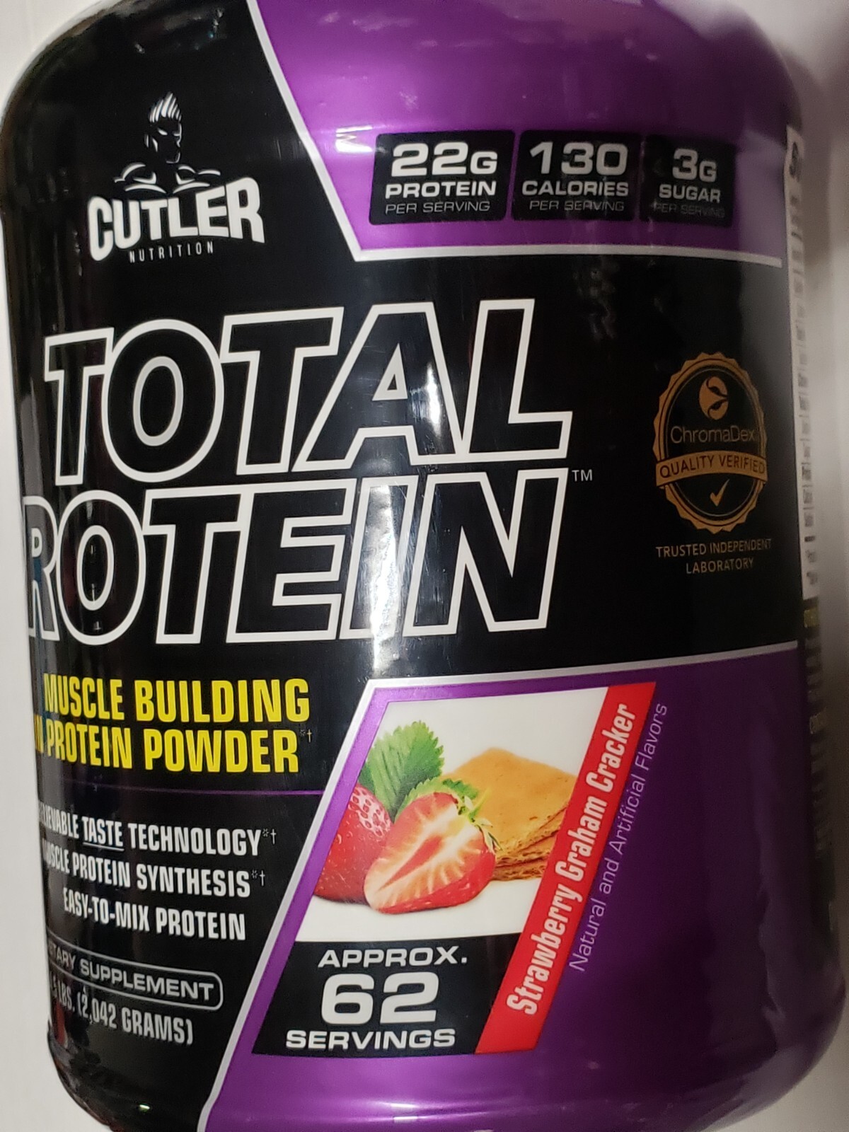 Cutler Nutrition – Total Protein – Strawberry Graham Cracker – 4.5 lbs – 7/2026