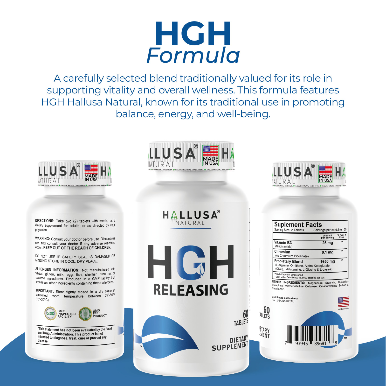 HGHFor Men and Women – Growth – Energy – Performance – 60 Tab
