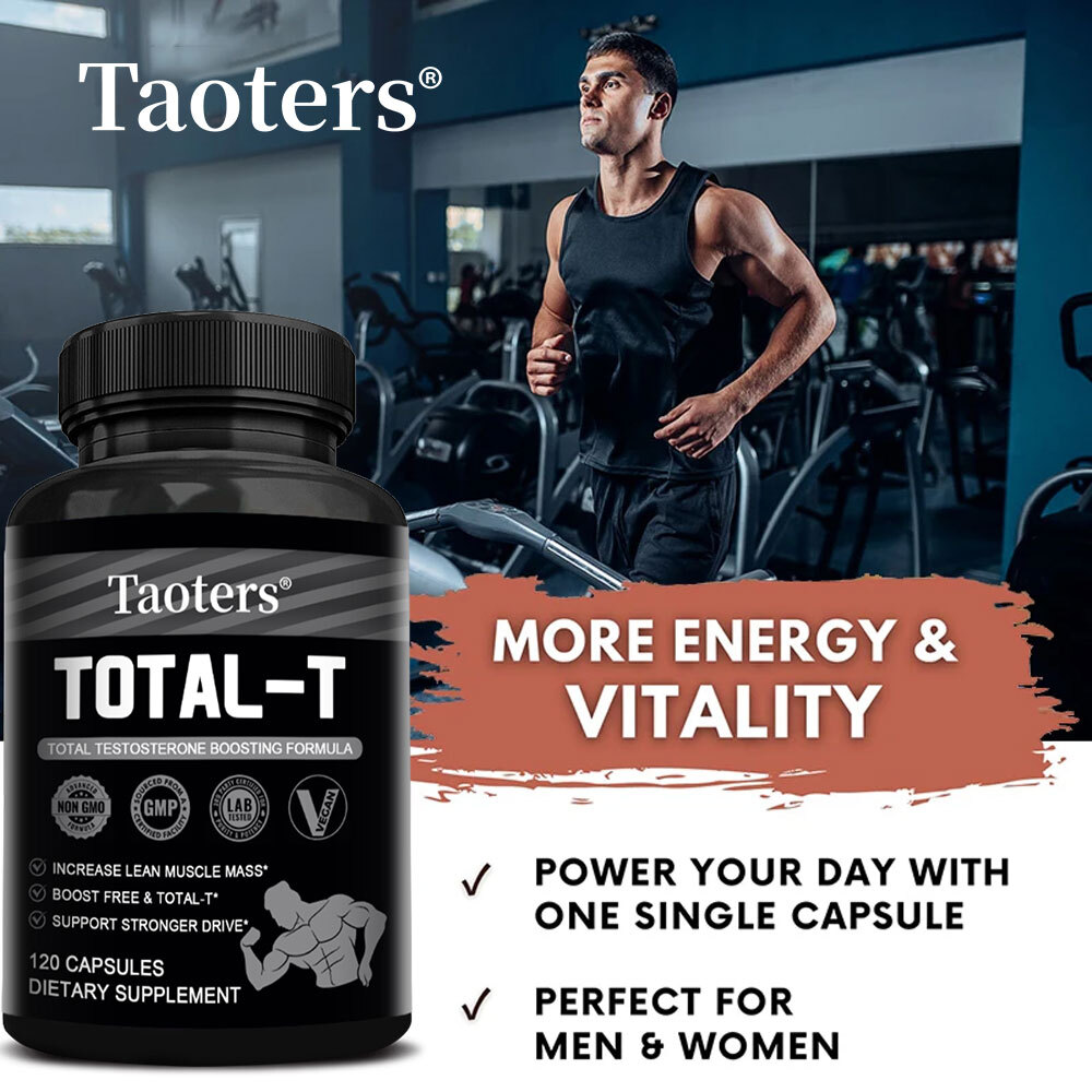 TOTAL-T 30 To120 Capsules – Testosteron Booster for Healthy Muscle
