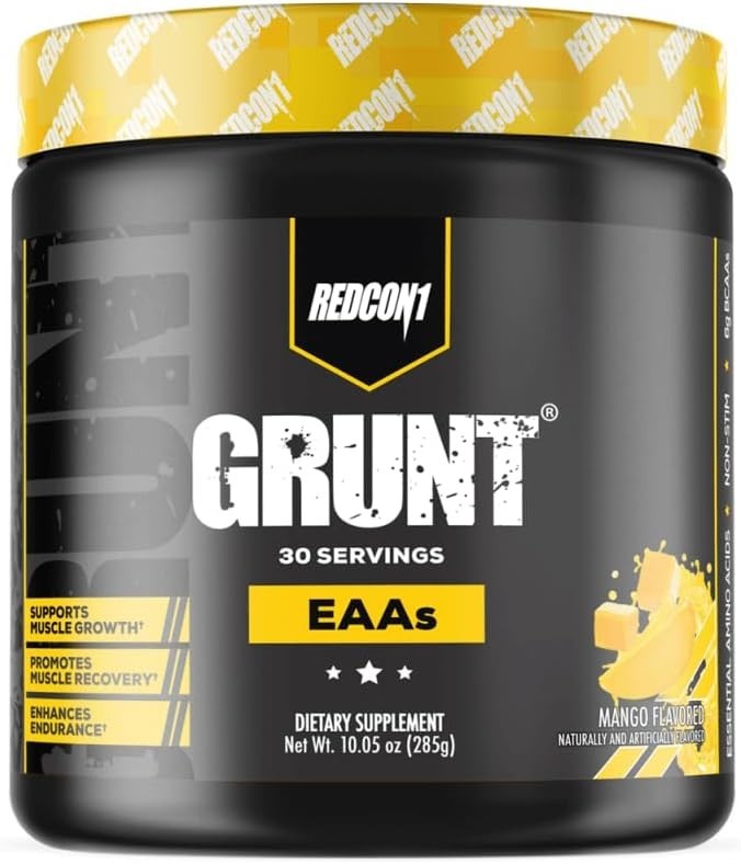 Redcon1 Grunt EAA BCAA Amino Acid Powder Lean Muscle Recovery 30svg 3 Flavors
