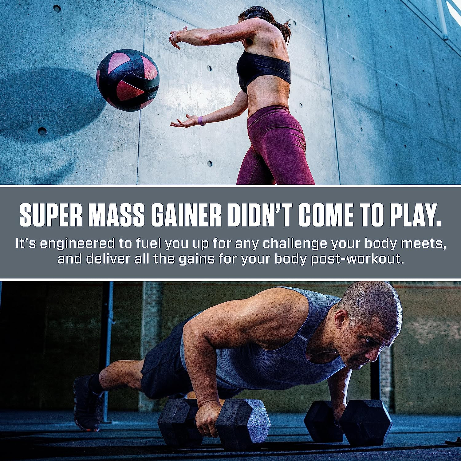 Super Mass Gainer Protein Powder – 1280 Calories, 52g Protein, Gourmet Vanilla,