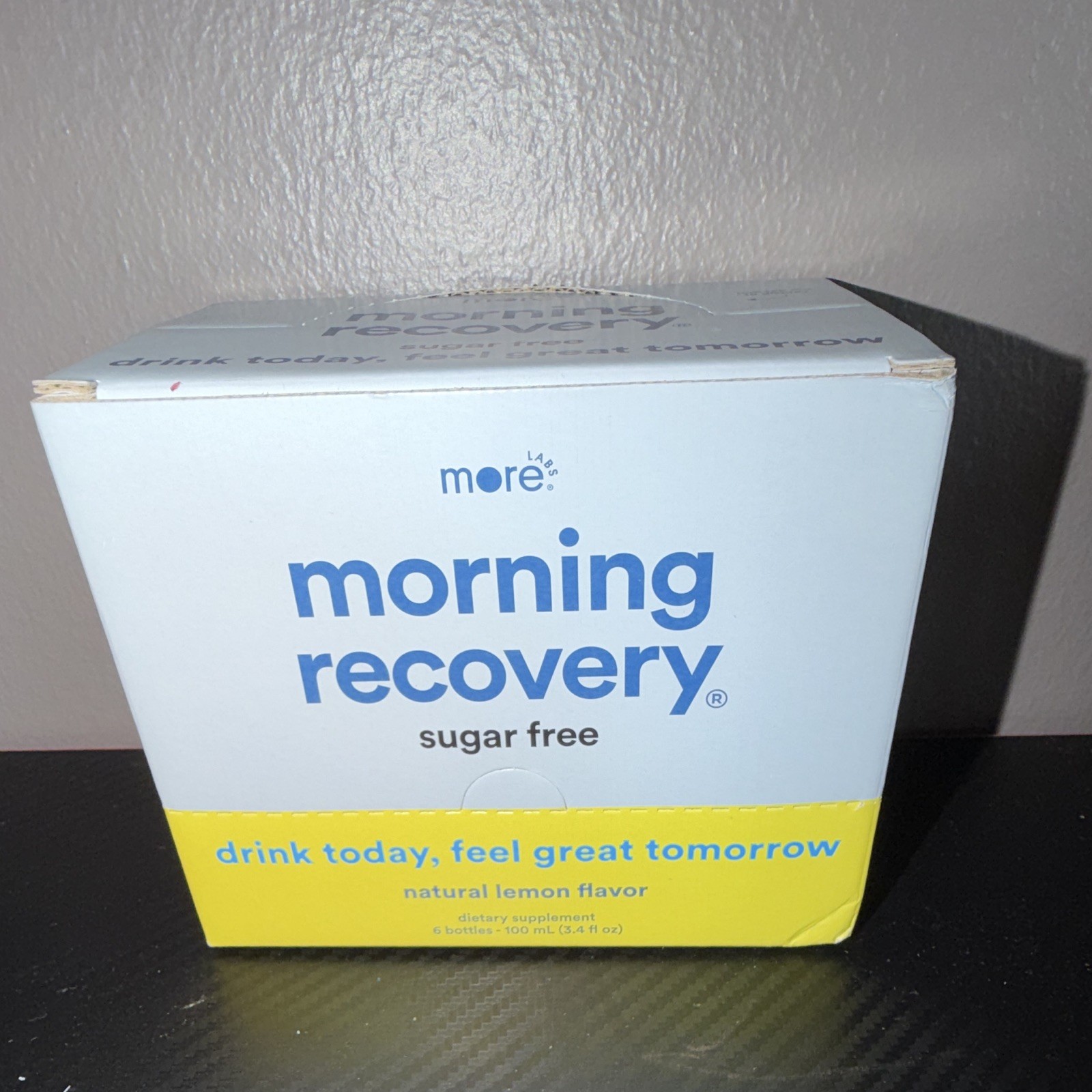 More Labs – Morning Recovery Drink – Supplement Lemon – Sugar Free – 6 Bottles