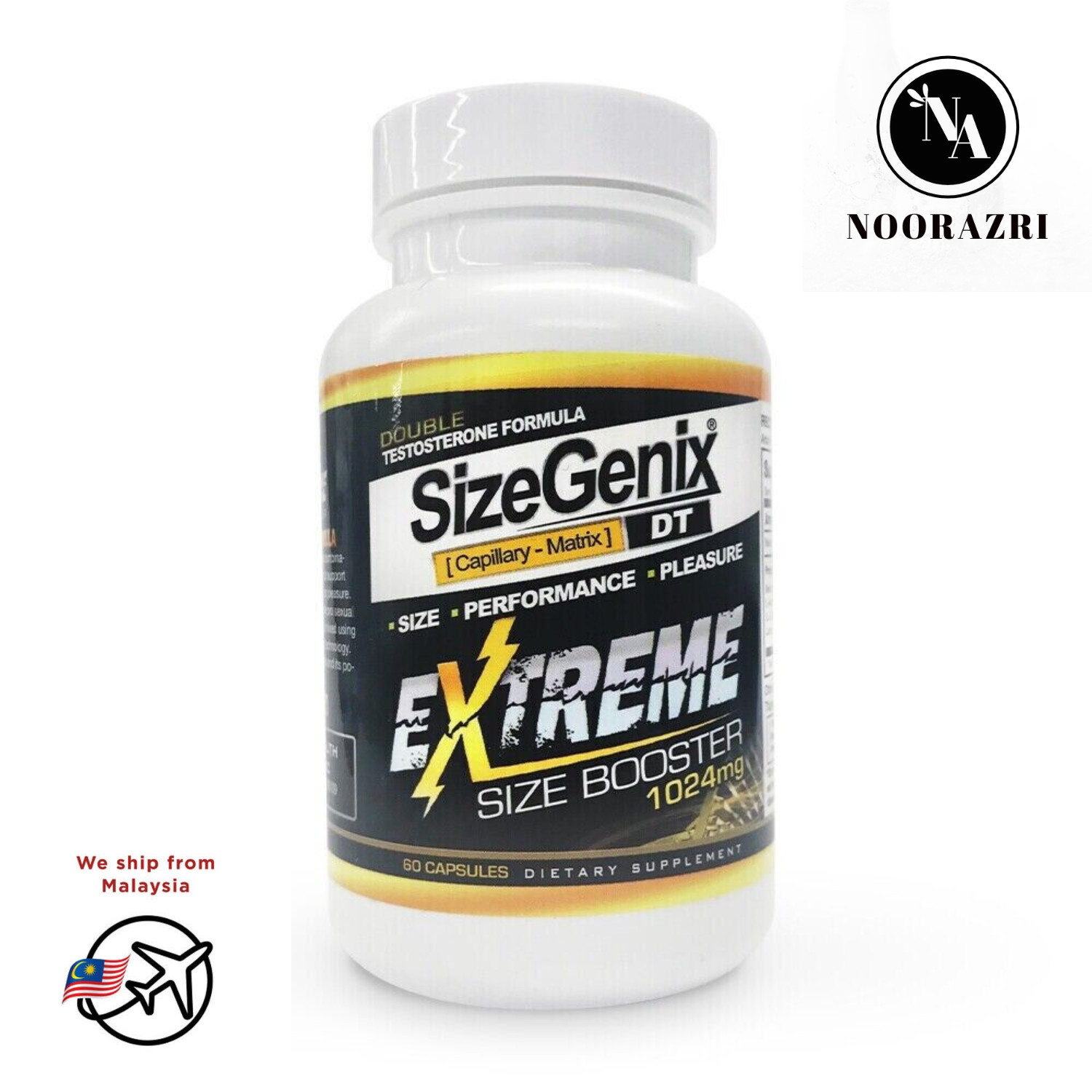 SizeGenix Men’s Health Supplement 1 Month Supply Boost Energy