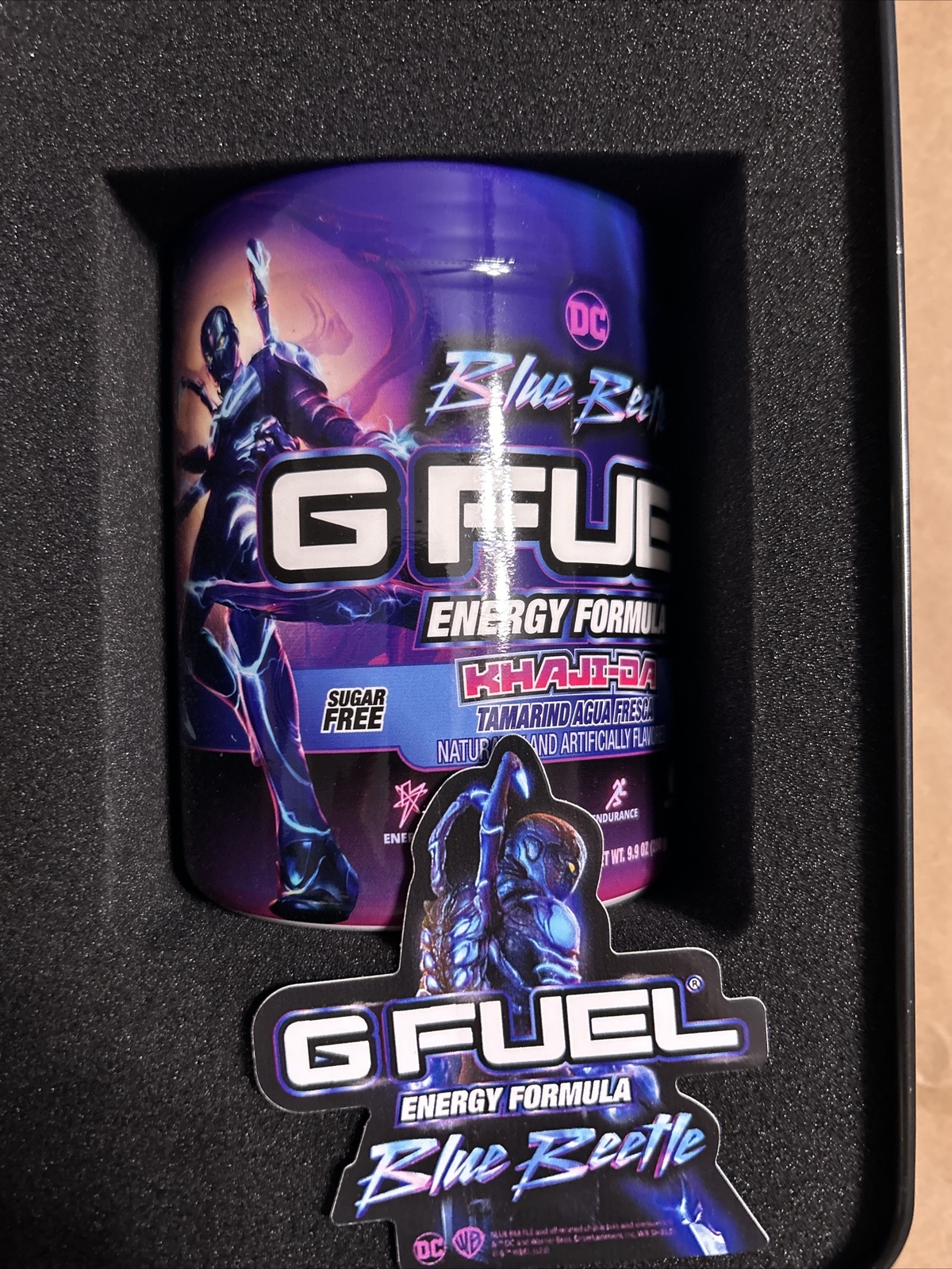 G FUEL DC Comics Blue Beetle Metal Collector’s Box GFUEL