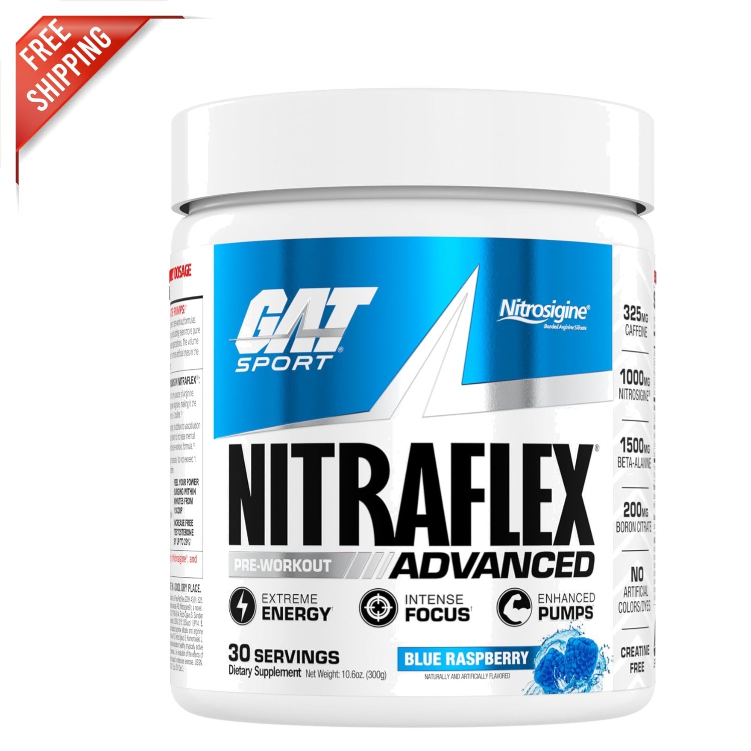 Blue Raspberry Nitraflex Pre-Workout Powder – , Energy & Strength Boost