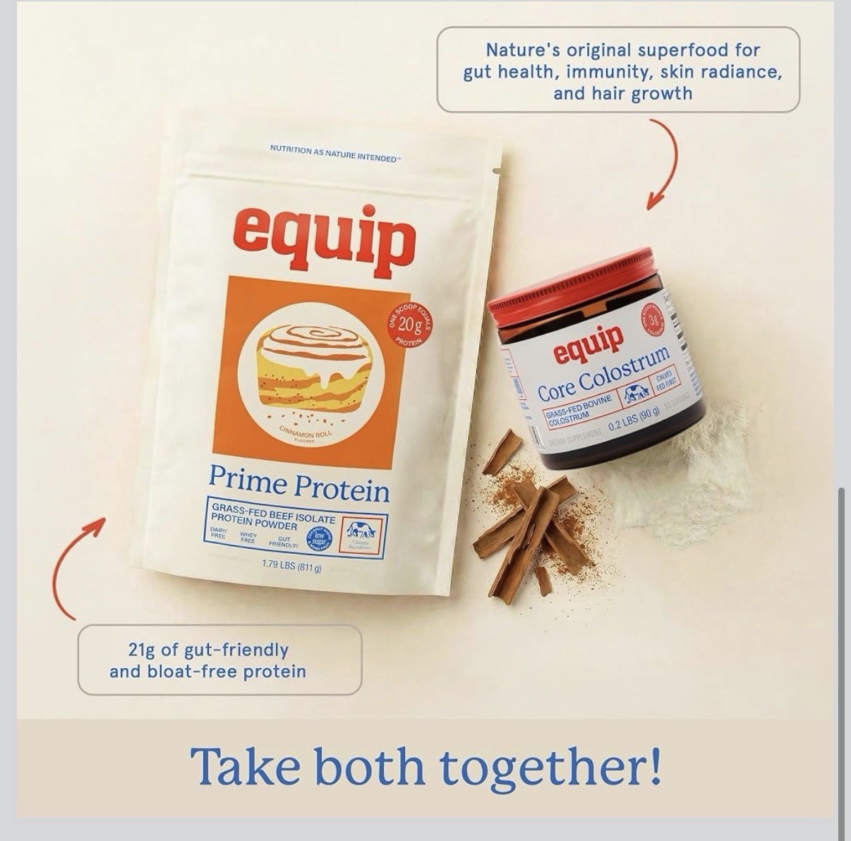 Equip Foods Prime Protein Powder Grass Fed Beef Isolate Paleo Keto 30 Servings
