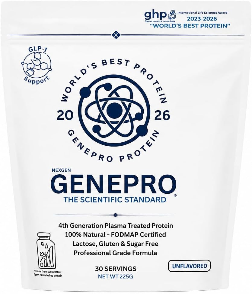 GENEPRO Gen 3 Unflavored Whey Isolate Lactose Free 30 Servings