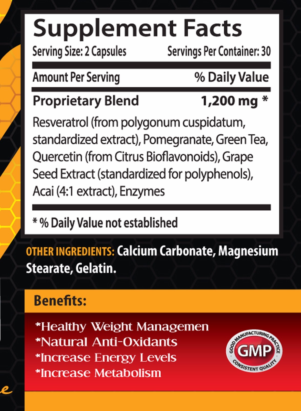 Metabolism and energy – GRAPE SEED EXTRACT – RESVERATROL COMBO – resveratrol
