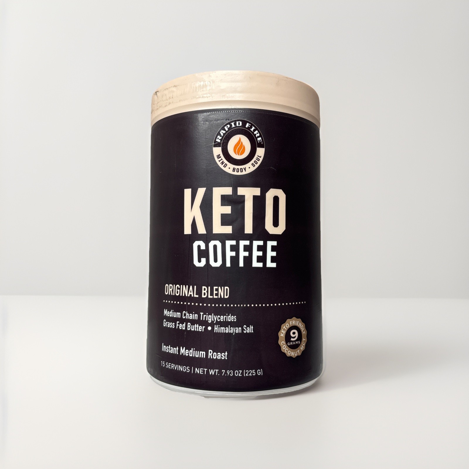 Ketogenic Coffee Metabolism 7.93 Oz By Rapid Fire Instant Medium Roast READ DES
