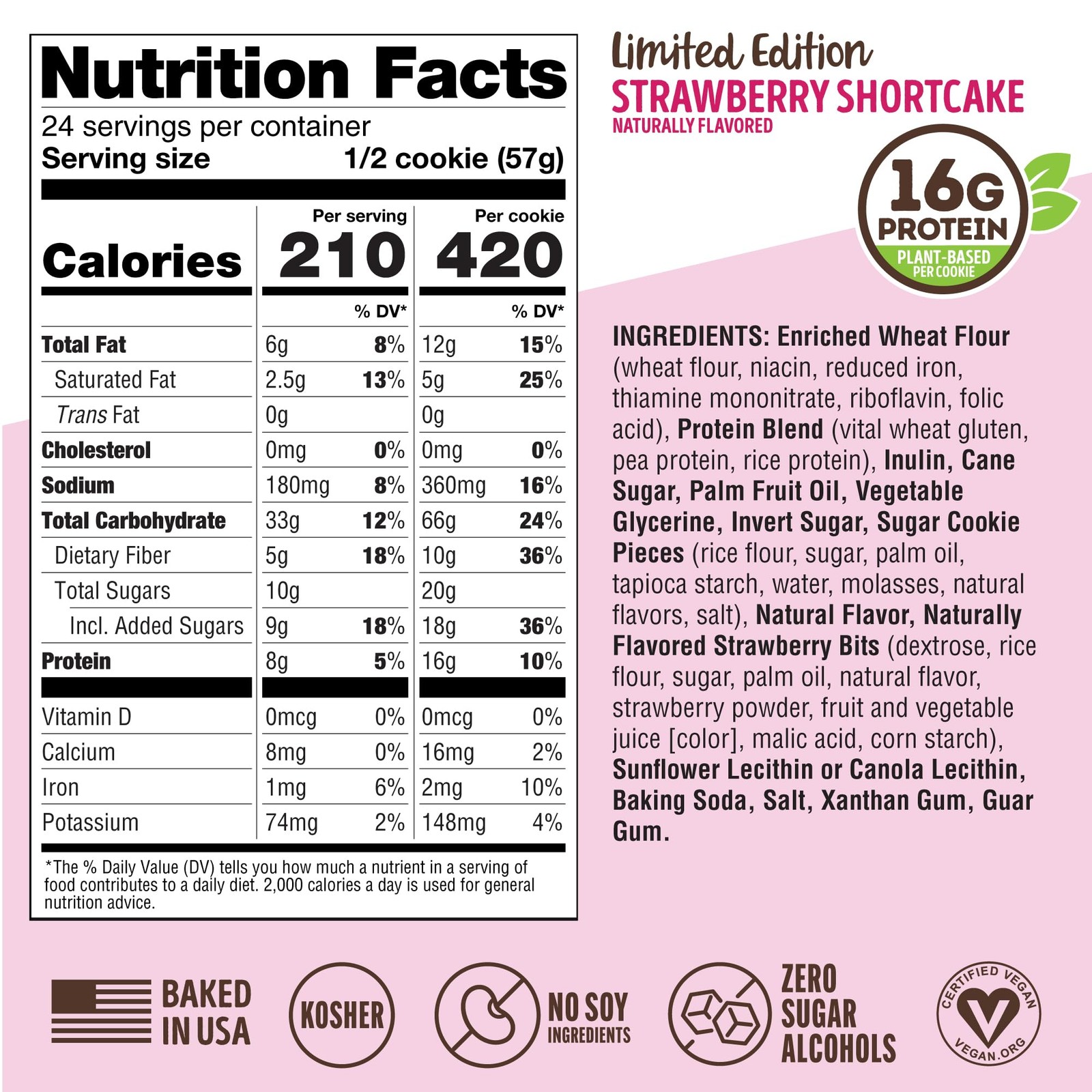 Lenny & Larry’S Lenny Larrys Protein Cookie Strawberry Shortcake High Protein