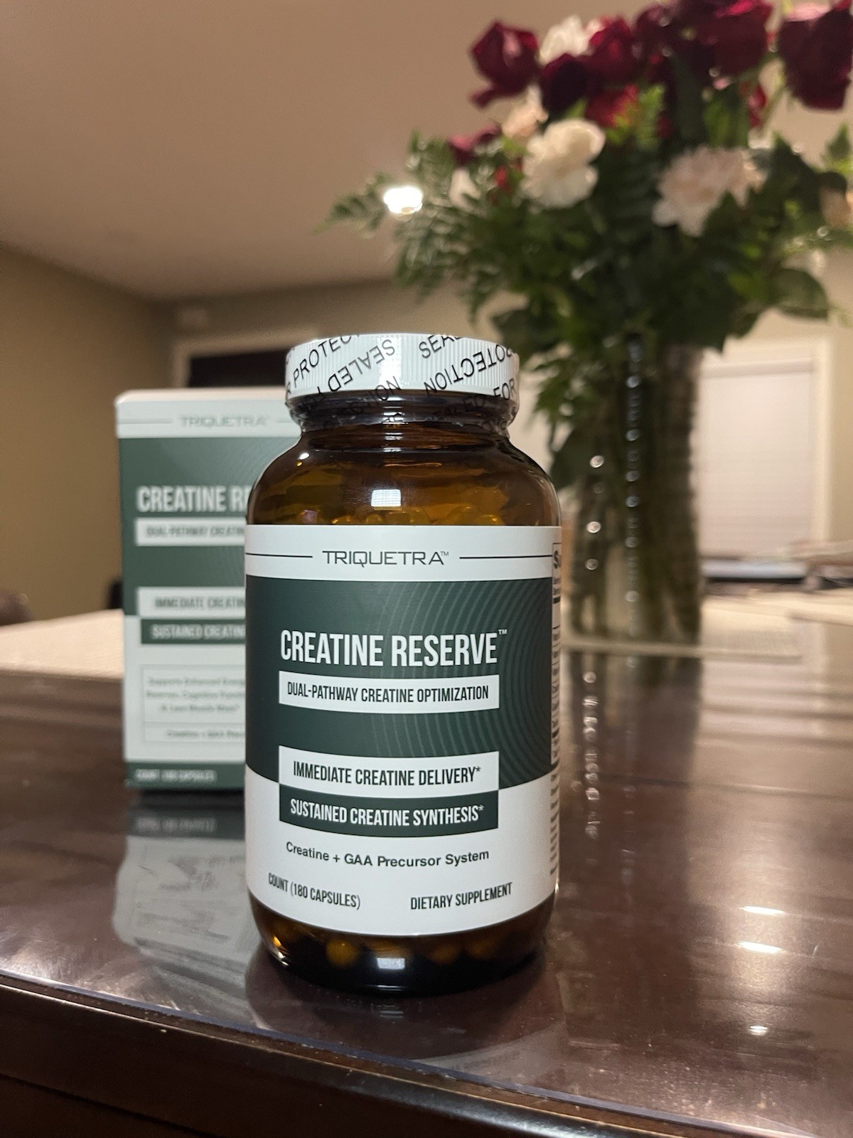Triquetra Creatine Reserve Dual-Pathway Capsules with B Vitamins 180 Count NEW