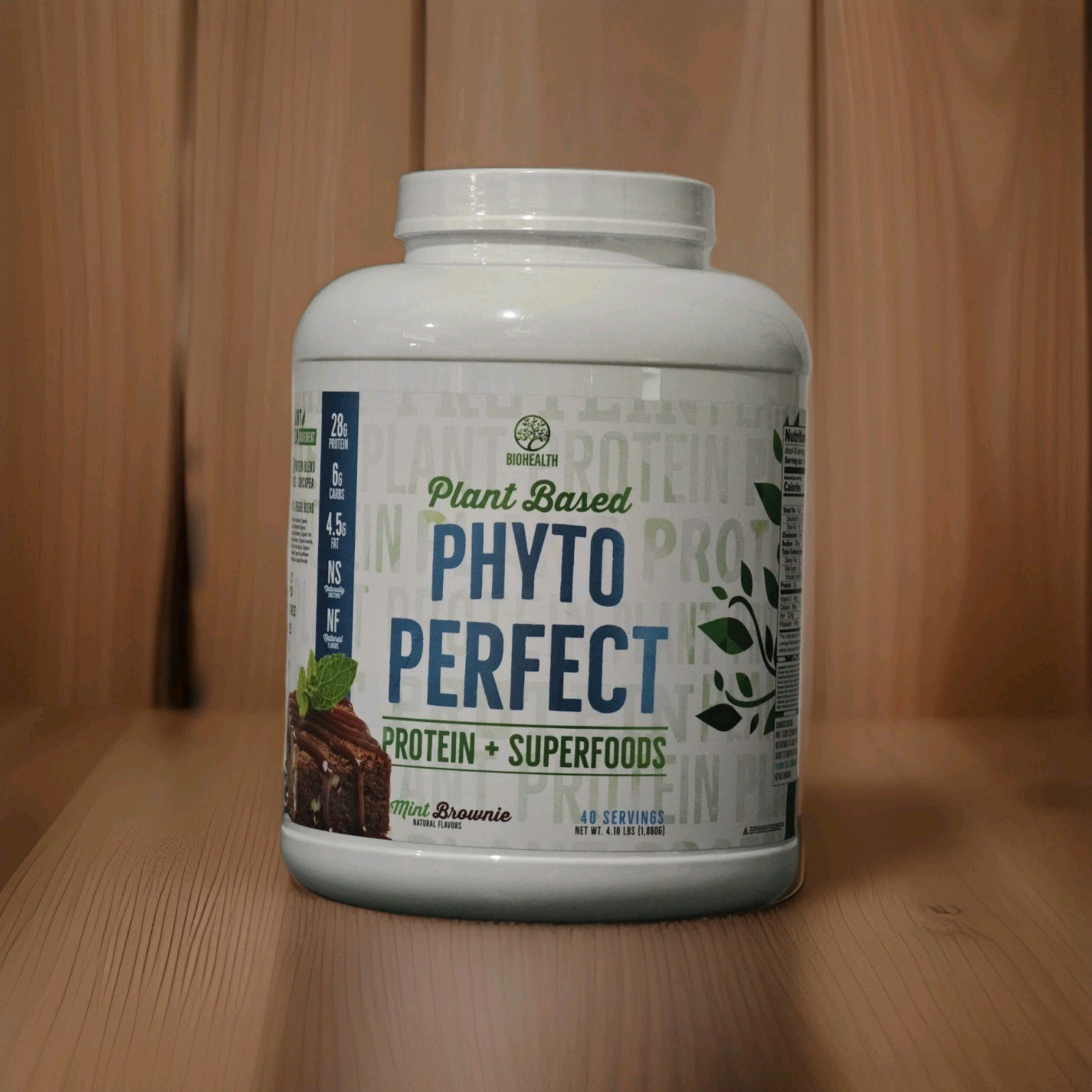 Plant Based Phyto Perfect Protein Superfoods 4lbs 42 Ser MINT BROWNIE BioHealth