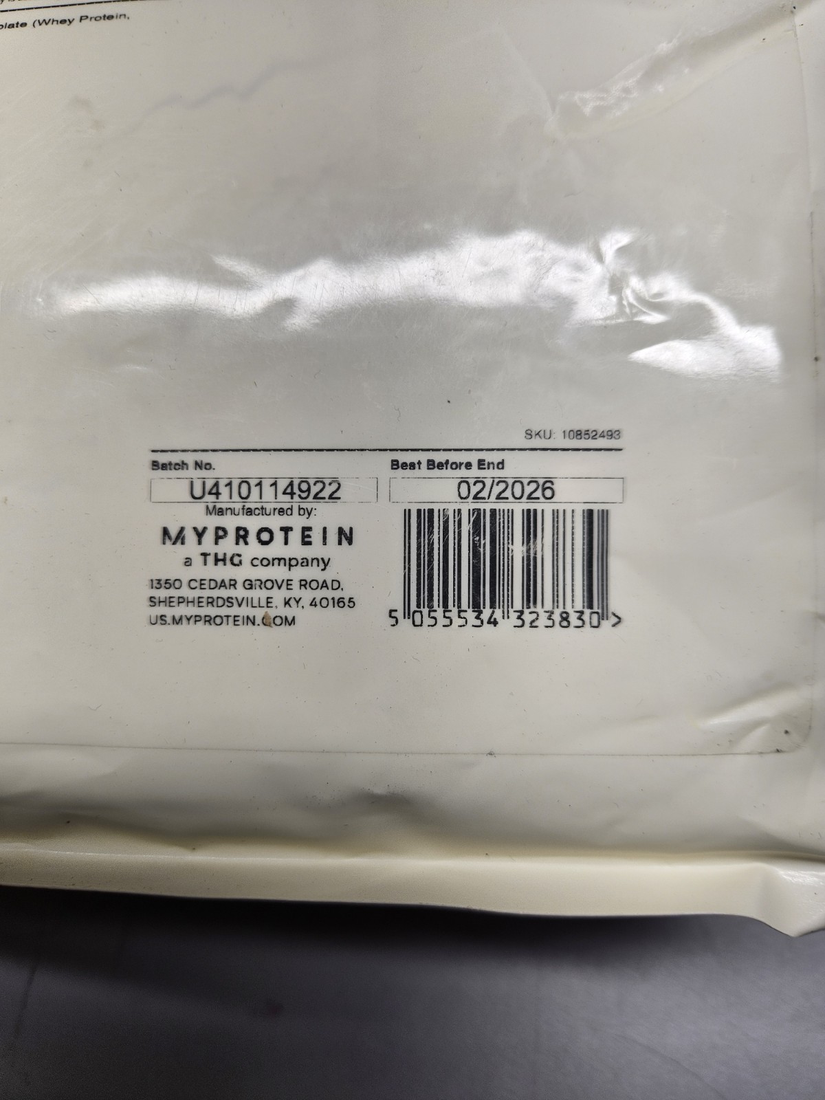 MyProtein Impact Whey Isolate Protein Powder DRINK UNFLAVORED 2.2 lbs.