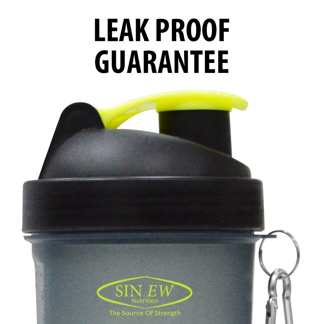 SINEW NUTRITION Shaker Bottle 600ml | 2 Storage Compartments