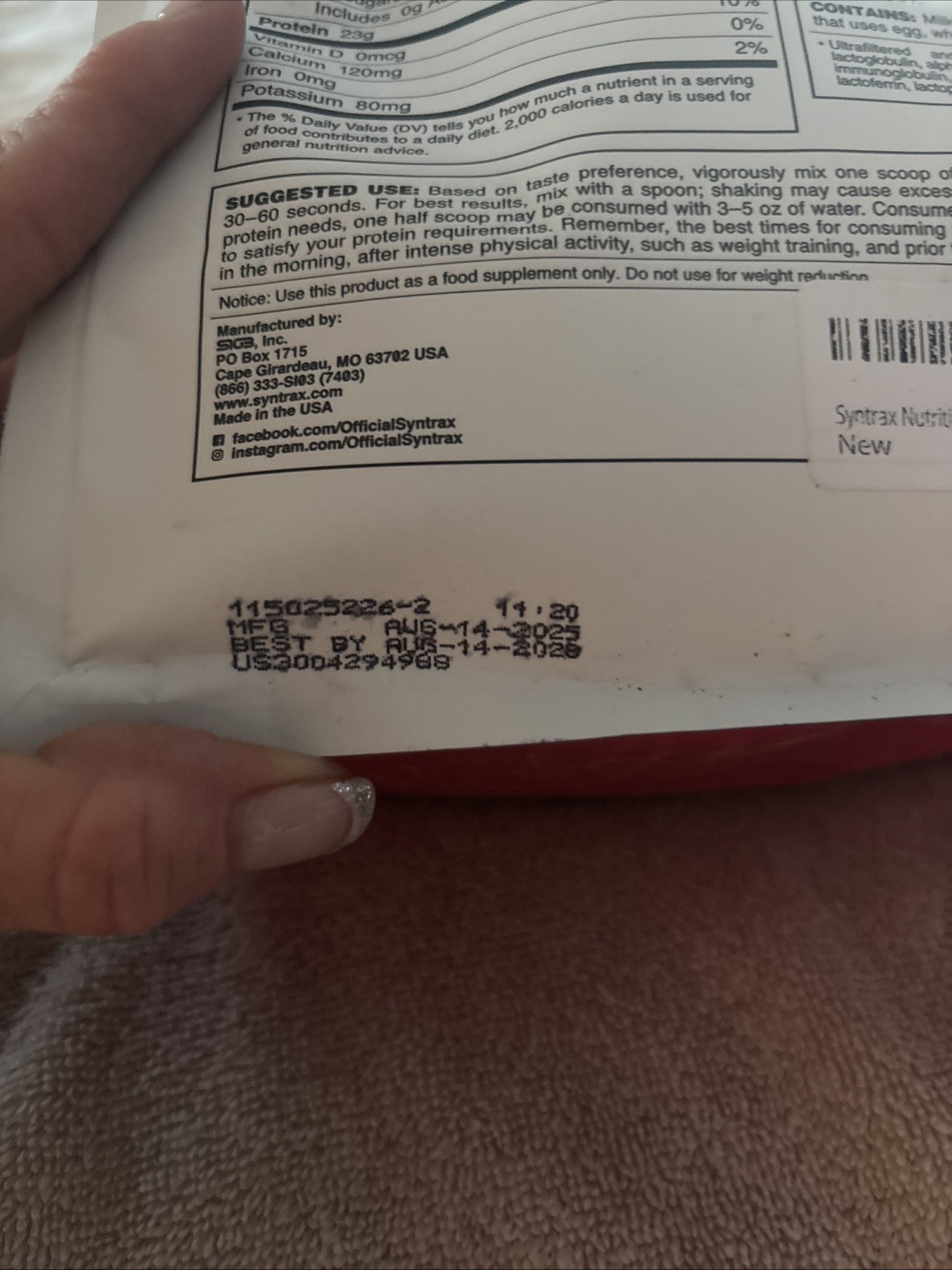 Syntax Nectar, Native Whey Protein Isolate. Super Fruit Punch