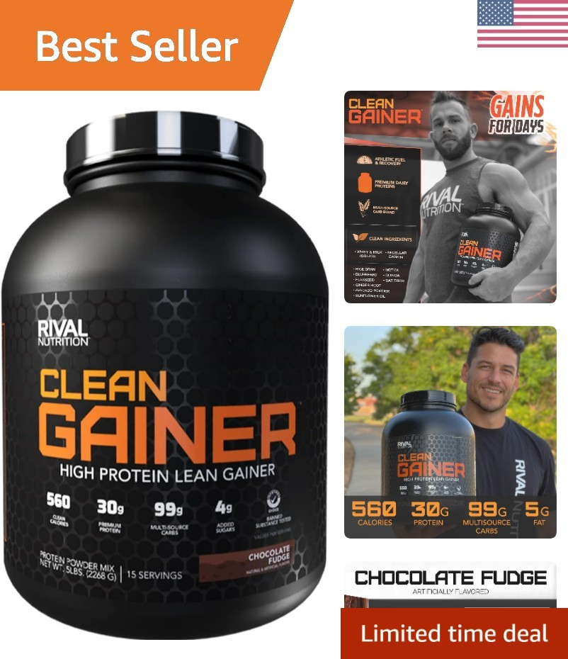 Clean Gainer- Chocolate Fudge, 5lbs.