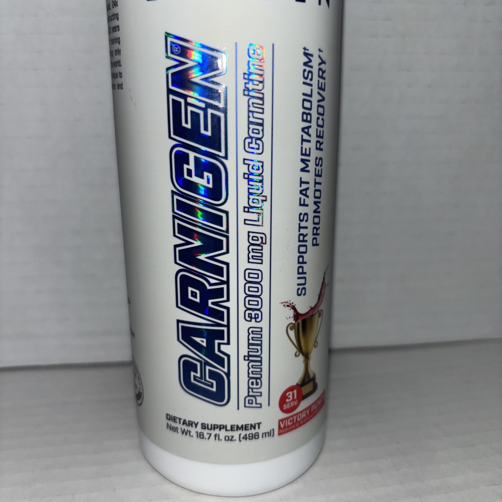 EVOGEN Carnigen Premium 3000mg Liquid Carnitine (16.7 fl. oz) 31 Servings-NEW