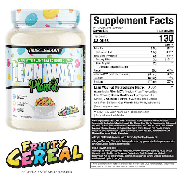 Lean Vegan Muscle Sport **Fruity Cereal**