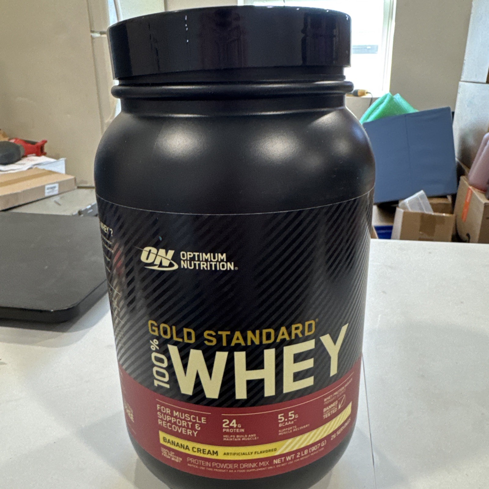 Optimum Nutrition Gold Standard 100% Whey 2lb Protein Powder – Banana Cream