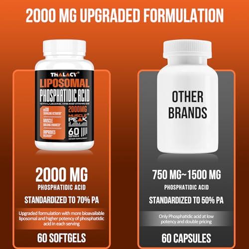 Thalacy 2000mg Liposomal Phosphatidic Acid Muscle Builder (PA), High Absorption