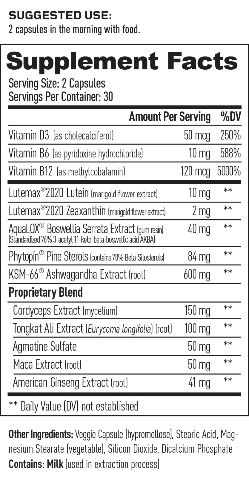 MDRIVE CLASSIC Testosterone KSM-66 Ashwagandha Prostate Joint Eye Lutemax2020