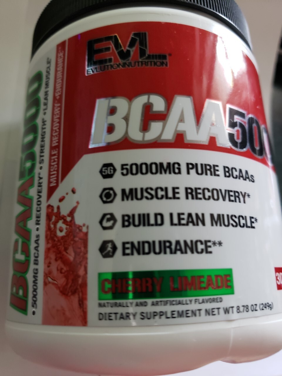 Evlution Nutrition – BCAA 5000 – CHERRY LIMEADE – 30 Servings – Exp 9/2025