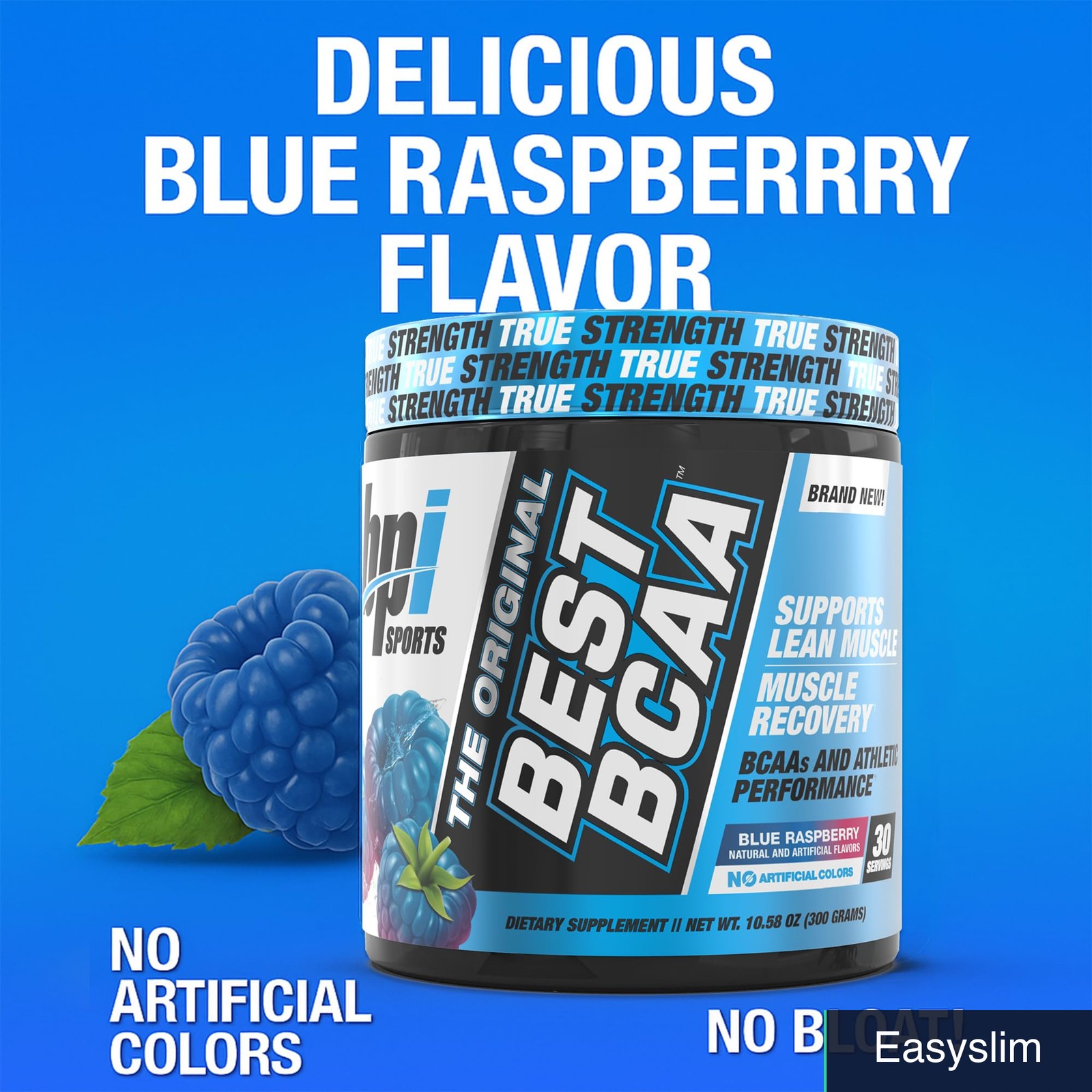 Branched Chain Amino Acid BCAA Powder Blue Raspberry 30 Servings