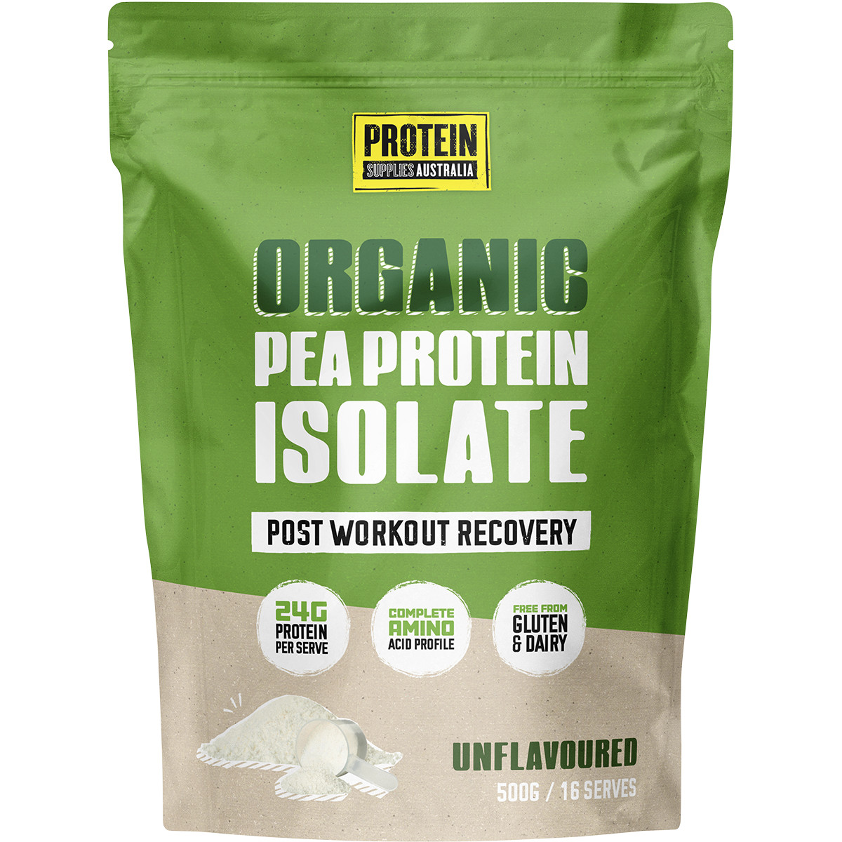 Protein Supplies Australia Pea Protein Isolate Unflavoured 500g