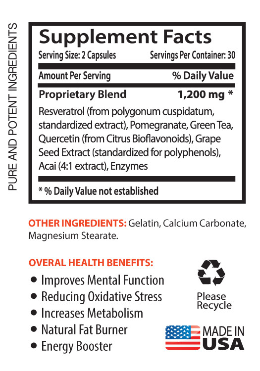 resveratrol pure capsules – RESVERATROL SUPREME 1200mg 3B – red wine pills