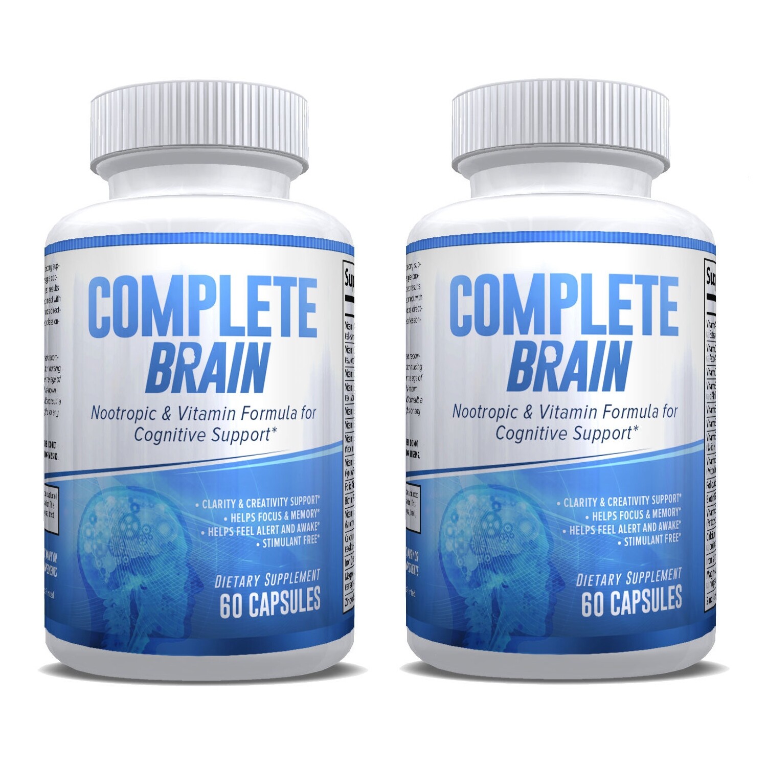 CompleteBrain Nootropic – Achieve Mental Dominance – 2 Pack