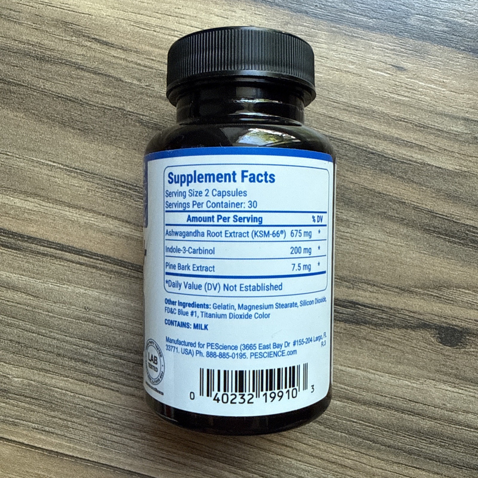 PEScienceErase Pro+ Natural Testosterone Booster Cortisol Support 60ct
