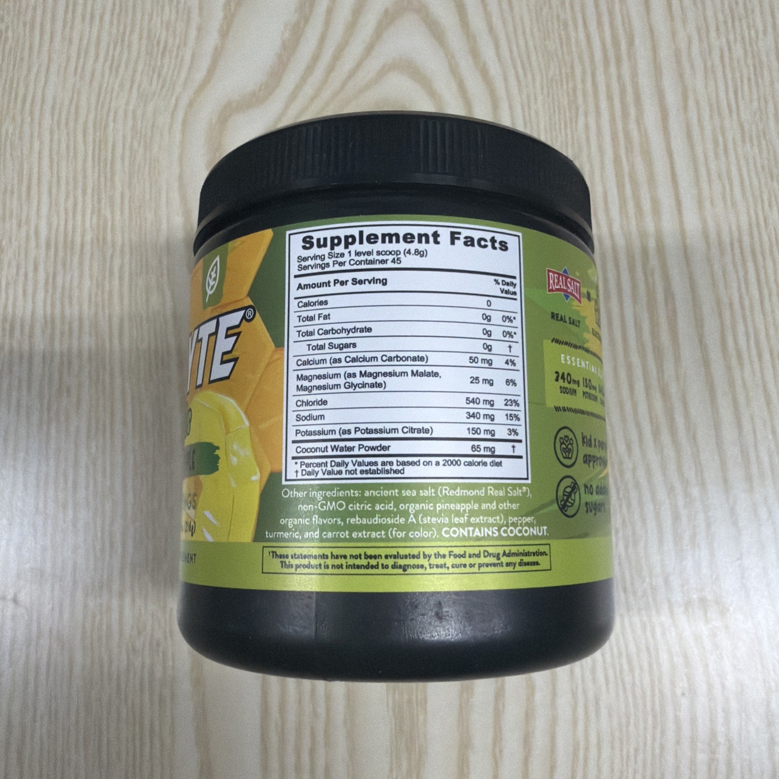 Re-Lyte Kids Hydration Electrolyte Mix Powder, Pineapple Flavor