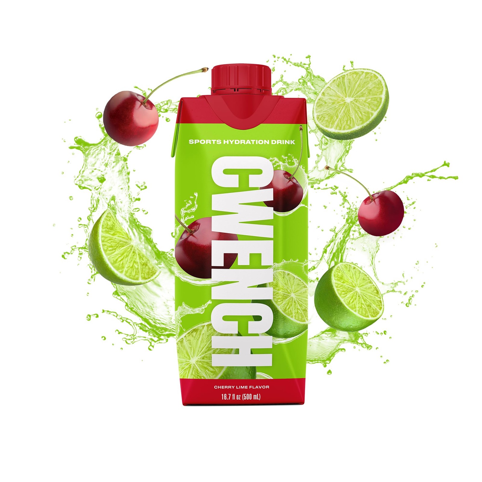 CWENCH HYDRATION cherry lime 12pk 16.9oz