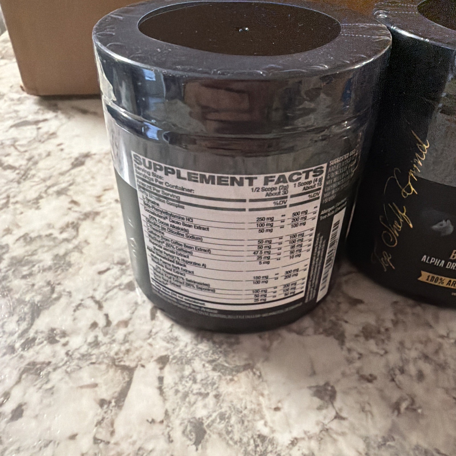 (2)Alpha Grind Energy Supplement Powder 100% Arabica coffee + RAW Ingredients