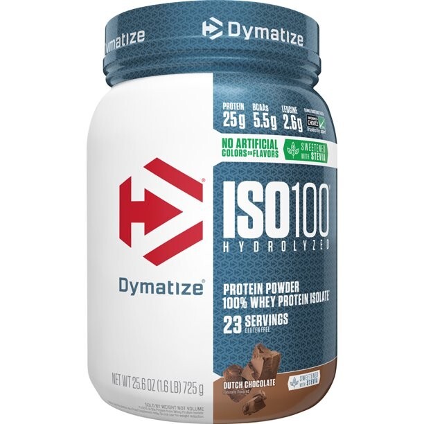 1.6 LB 23 Servings ISO100 DUTCH CHOCOLATE DYMATIZE 
