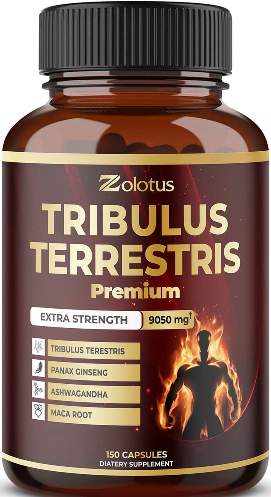 Tribulus Terrestris, 9050mg Per Capsule, 5 Months Supply with Ashwagndha, Pan…