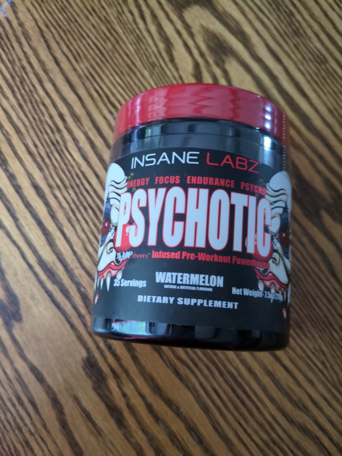 Psychotic Pre Workout Watermelon 35 Servings Extreme Energy 9/27