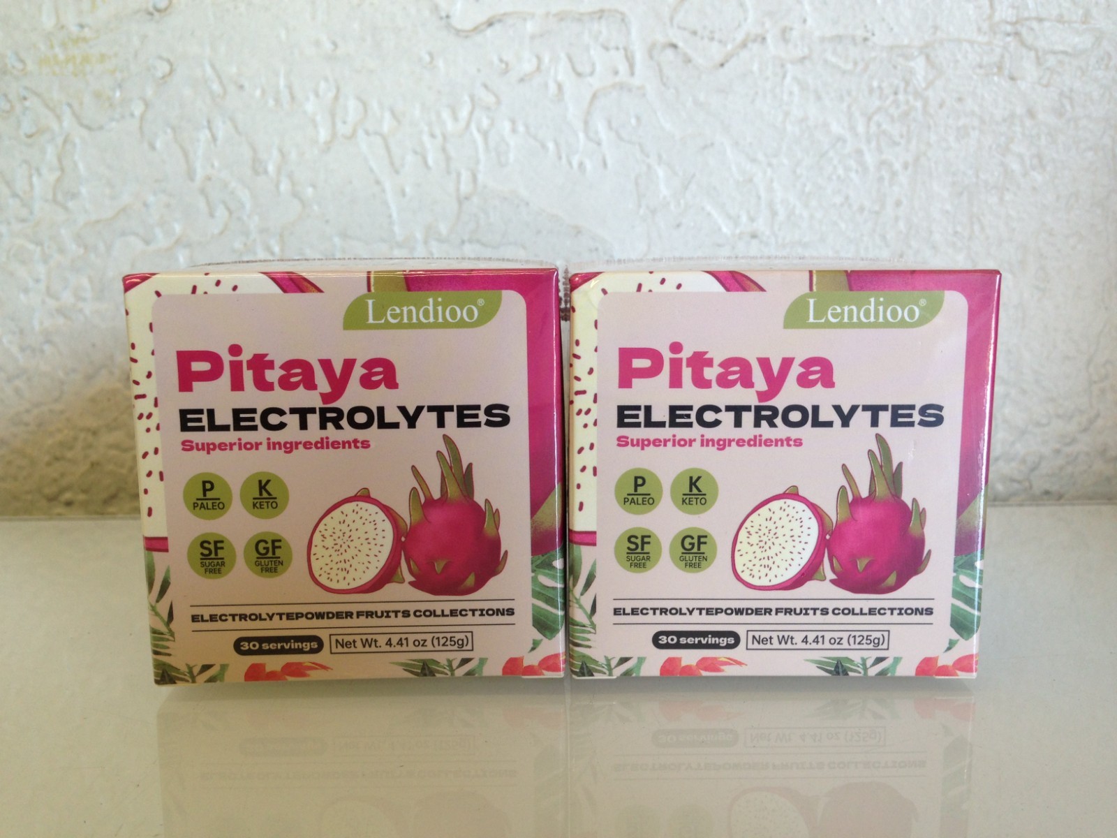 Pitaya Flavor Electrolytes Powder 4.41 oz Sugar-Free Gluten-Free – 2 Pack