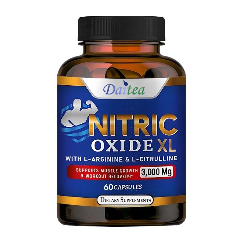 NEW Nitric Oxide Booster L-Arginine, L-Citrulline 3000mg 120 Caps FREE SHIPPING