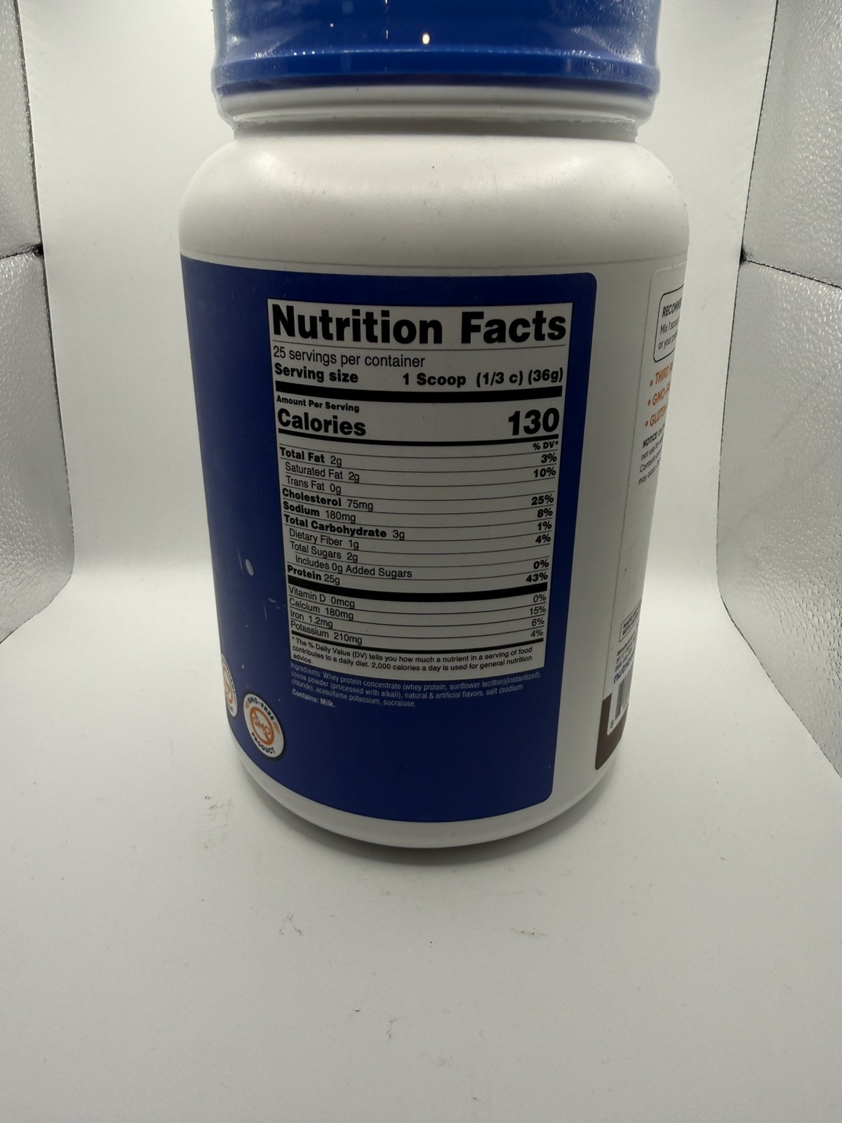 Whey Protein Concentrate (Chocolate) expiration 8/28 32.4 oz (2 lb)
